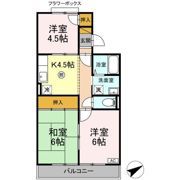 コーポラスクレインの間取り画像