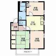 ジュネスドミール Cの間取り画像