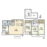 上鷺宮戸建の間取り画像