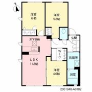 サンビレッジ古閑の間取り画像