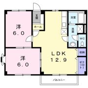 ハイブリッジ錦Aの間取り画像