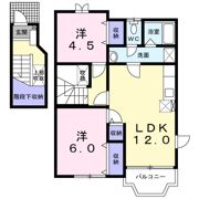 パティオソレアードKT Aの間取り画像