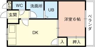 ハイツ春日の間取り画像