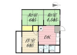サンハイツ（内原）の間取り画像