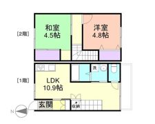 田村様2階建貸家の間取り画像
