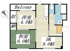 ハイツカクトの間取り画像