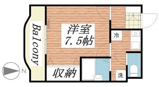 メゾン紀三井寺Ⅰの間取り画像