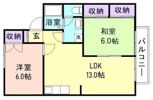 セジュール紀ノ川Ⅱの間取り画像