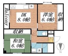 森本マンションの間取り画像