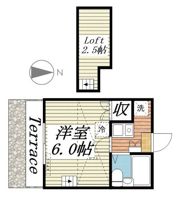 シャルマン東松江の間取り画像