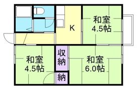 ハイツ松本の間取り画像