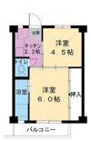 ビレッジハウス上条1号棟の間取り画像