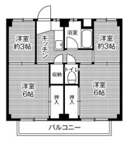 ビレッジハウス野田1号棟の間取り画像