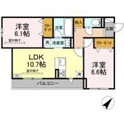 レヴリ広野の間取り画像