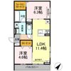 レヴリ広野の間取り画像