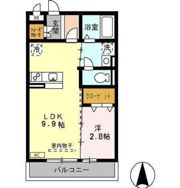 アザレ 蘇原 Gの間取り画像
