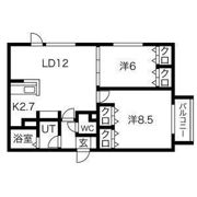 ウベア篠路の間取り画像