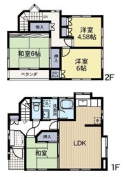 長沼町戸建4LDKの間取り画像