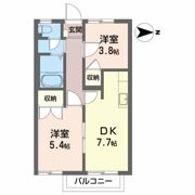 フレグランス菜恵 Aの間取り画像