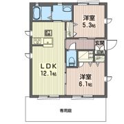 タウンコートDの間取り画像