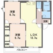 カーサ江島 Dの間取り画像