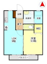 ビバリースクエアBの間取り画像