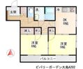 ビバリーガーデン大島Aの間取り画像
