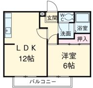 サンガーデン有東 Aの間取り画像