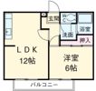 サンガーデン有東 Aの間取り画像