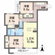 リーベン メーアの間取り画像