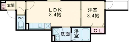 D porta gracefulの間取り画像