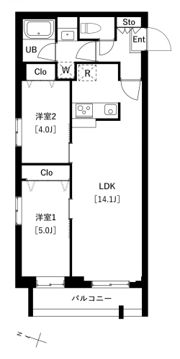 タスキプライム テラス中村橋の間取り画像