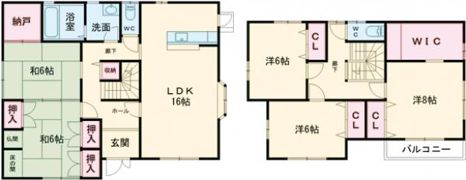 皆春辻島貸家の間取り画像
