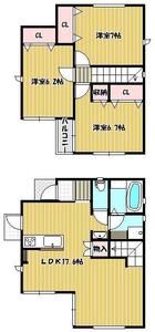 ラルーチェ竜川の間取り画像