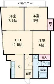 クオレ松陰の間取り画像