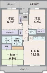 フェルミエール香貫の間取り画像