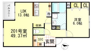 ヴィラージュ戸塚壱番館の間取り画像