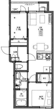 KEIAI RESIDENCE せんげん台Ⅵの間取り画像