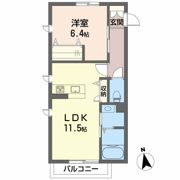 LUNA B棟の間取り画像