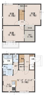 オールボナールAの間取り画像