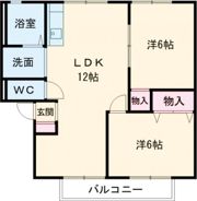 キャロットフジイ B棟の間取り画像