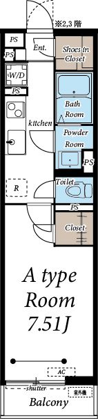 COZY一本杉の間取り画像