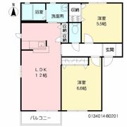 グリーンルーフ福田 B棟の間取り画像