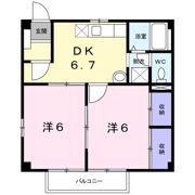 ニュ－シティ－八栗口Aの間取り画像