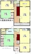 玖珂町鞍掛貸家の間取り画像