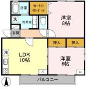 クレセント Aの間取り画像