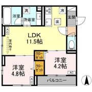 セレスティア南花畑Ⅴの間取り画像