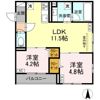 セレスティア南花畑Ⅴの間取り画像