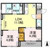 セレスティア南花畑Ⅴの間取り画像
