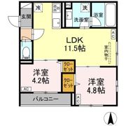 セレスティア南花畑Ⅴの間取り画像